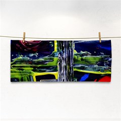 Between Two Moons 7 Hand Towel by bestdesignintheworld