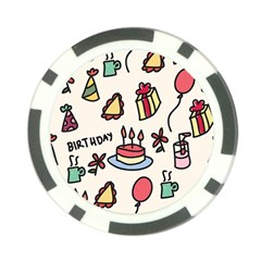 Kids Birthday Poker Chip Card Guard