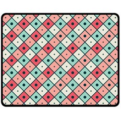 Romboidal Vector Pattern Fleece Blanket (medium)  by Vaneshart