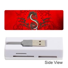 Chinese Dragon On Vintage Background Memory Card Reader (stick) by FantasyWorld7