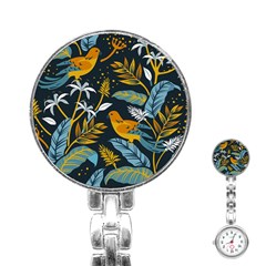 Birds Nature Design Stainless Steel Nurses Watch