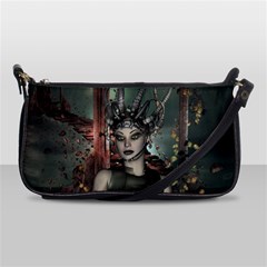 Awesome Fantasy Women With Helmet Shoulder Clutch Bag by FantasyWorld7