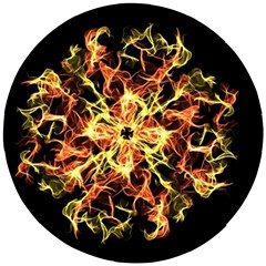 Ablaze Wooden Puzzle Round by litana