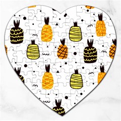 Pineapples Jigsaw Puzzle (heart) by Sobalvarro