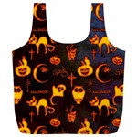 Funny Halloween Design Full Print Recycle Bag (XXL) Back