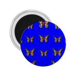 Butterfly Pattern Blue Insects 2 25  Magnets