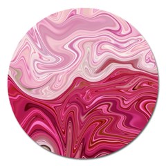 Liquid Marble Trending Abstract Paint Magnet 5  (round)