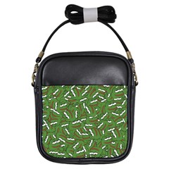 Pepe The Frog Face Pattern Green Kekistan Meme Girls Sling Bag by snek