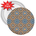 Motif 3  Buttons (10 pack)  Front