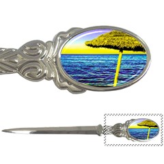 Pop Art Beach Umbrella  Letter Opener by essentialimage