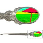 Pop Art Beach Umbrella Letter Opener Front