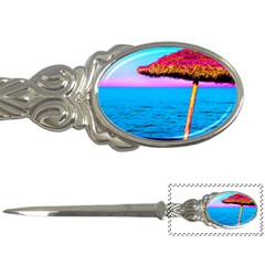 Pop Art Beach Umbrella  Letter Opener by essentialimage