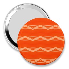 Pattern Orange 3  Handbag Mirrors