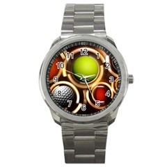 Sport Ball Tennis Golf Football Sport Metal Watch