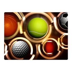 Sport Ball Tennis Golf Football Double Sided Flano Blanket (mini) 