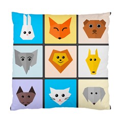 Animals Cute Flat Cute Animals Standard Cushion Case (one Side)