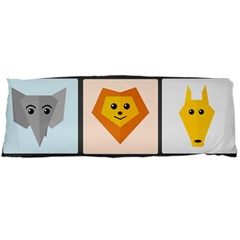 Animals Cute Flat Cute Animals Body Pillow Case (dakimakura) by HermanTelo