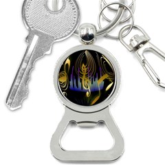 Background Level Clef Note Music Bottle Opener Key Chain