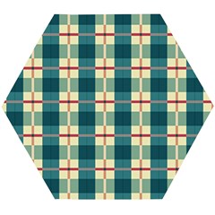 Pattern Texture Plaid Grey Wooden Puzzle Hexagon