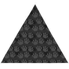 Pattern Texture Feet Dog Grey Wooden Puzzle Triangle