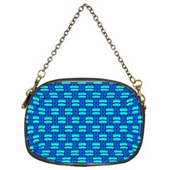 Pattern Graphic Background Image Blue Chain Purse (one Side) by HermanTelo