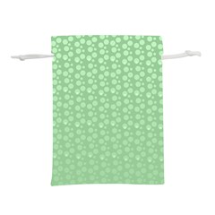 Background Polka Green Lightweight Drawstring Pouch (s)