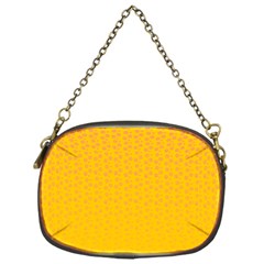 Background Polka Yellow Chain Purse (one Side) by HermanTelo