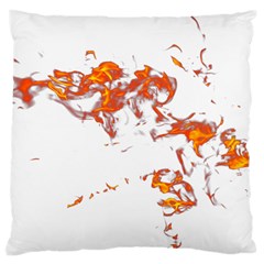 Can Walk On Fire, White Background Large Flano Cushion Case (two Sides) by picsaspassion