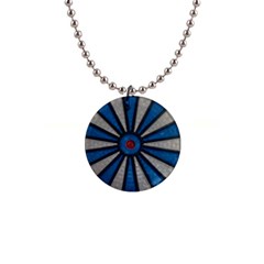 Darts Throw 1  Button Necklace