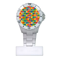 Background Colorful Abstract Plastic Nurses Watch