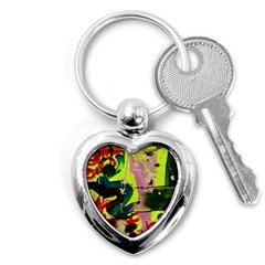 Red Country-1-1 Key Chain (heart) by bestdesignintheworld