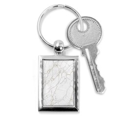 White Marble Texture Floor Background With Gold Veins Intrusions Greek Marble Print Luxuous Real Marble Key Chain (rectangle) by genx