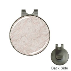 Pink Marble Beige Texture Floor Background With Shinny Pink Veins Greek Marble Print Luxuous Real Marble  Hat Clips With Golf Markers by genx