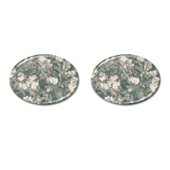 Beauty Floral Scene Photo Cufflinks (oval)