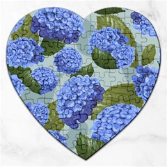 Hydrangea  Jigsaw Puzzle (heart) by Sobalvarro