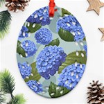 Hydrangea  Ornament (Oval Filigree) Front