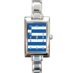 Greece Flag Greek Flag Rectangle Italian Charm Watch by FlagGallery