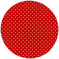 Pois Doré / Rouge Wooden Puzzle Round