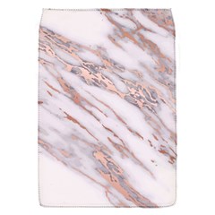 Marble With Metallic Rose Gold Intrusions On Gray White Stone Texture Pastel Pink Background Removable Flap Cover (s) by genx