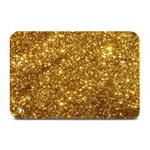 Gold Glitters metallic finish party texture background faux shine pattern Plate Mats 18 x12  Plate Mat