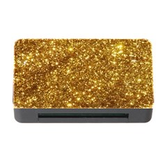 Gold Glitters Metallic Finish Party Texture Background Faux Shine Pattern Memory Card Reader With Cf by genx