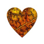 Autumn Leaves Forest Fall Color Heart Magnet Front