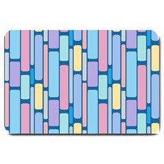 Background Wallpaper Block Pattern Large Doormat  by Vaneshart