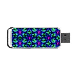 Seamless Pattern Pattern Purple Stars Portable Usb Flash (one Side) by Vaneshart