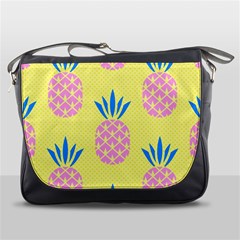 Summer Pineapple Seamless Pattern Messenger Bag by Sobalvarro