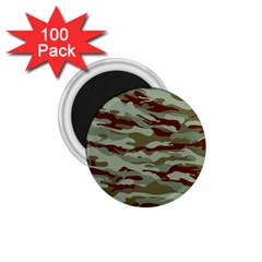 Brown And Green Camo 1 75  Magnets (100 Pack)  by McCallaCoultureArmyShop