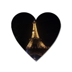 Tour Eiffel Paris Nuit Heart Magnet by kcreatif