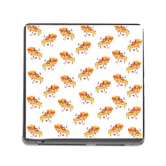 Pizza Pattern Memory Card Reader (square 5 Slot) by designsbymallika