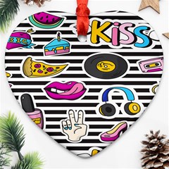 Disco Theme Ornament (heart) by designsbymallika