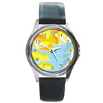 Salad Fruit Mixed Bowl Stacked Round Metal Watch Front